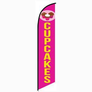 Cupcakes Feather Flag