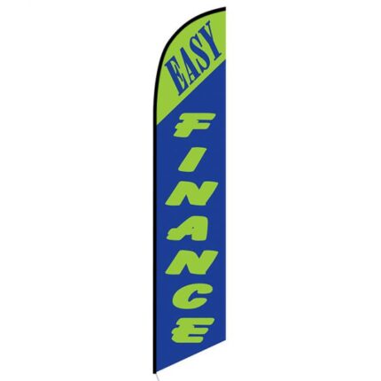 Easy Finance Green Feather Flag