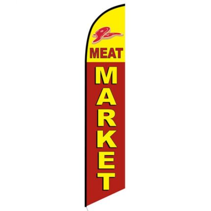 Meat Market Feather Flag