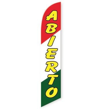 Abierto Feather Flag