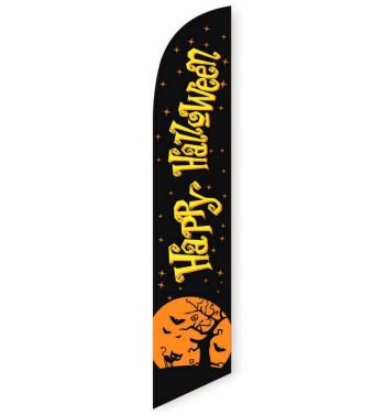 Happy Halloween Feather Flag