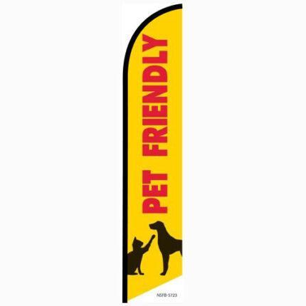 Pet Friendly Feather Flag