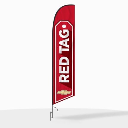 Chevrolet Red Tag Sale Feather Flag